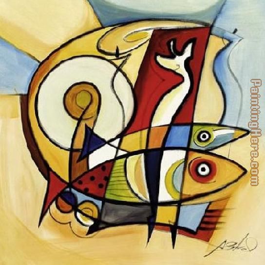 Sun Fish II painting - Alfred Gockel Sun Fish II art painting